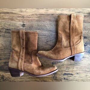 Steve Madden Western Suede Boots size 8